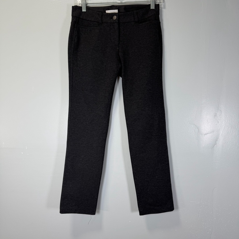 New York & Company Stretch Gray Petite‎ Straight Leg Dress Pants 2P